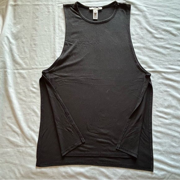 Express One Eleven Black Flowy Open Side Tank Top Size S - Picture 5 of 9